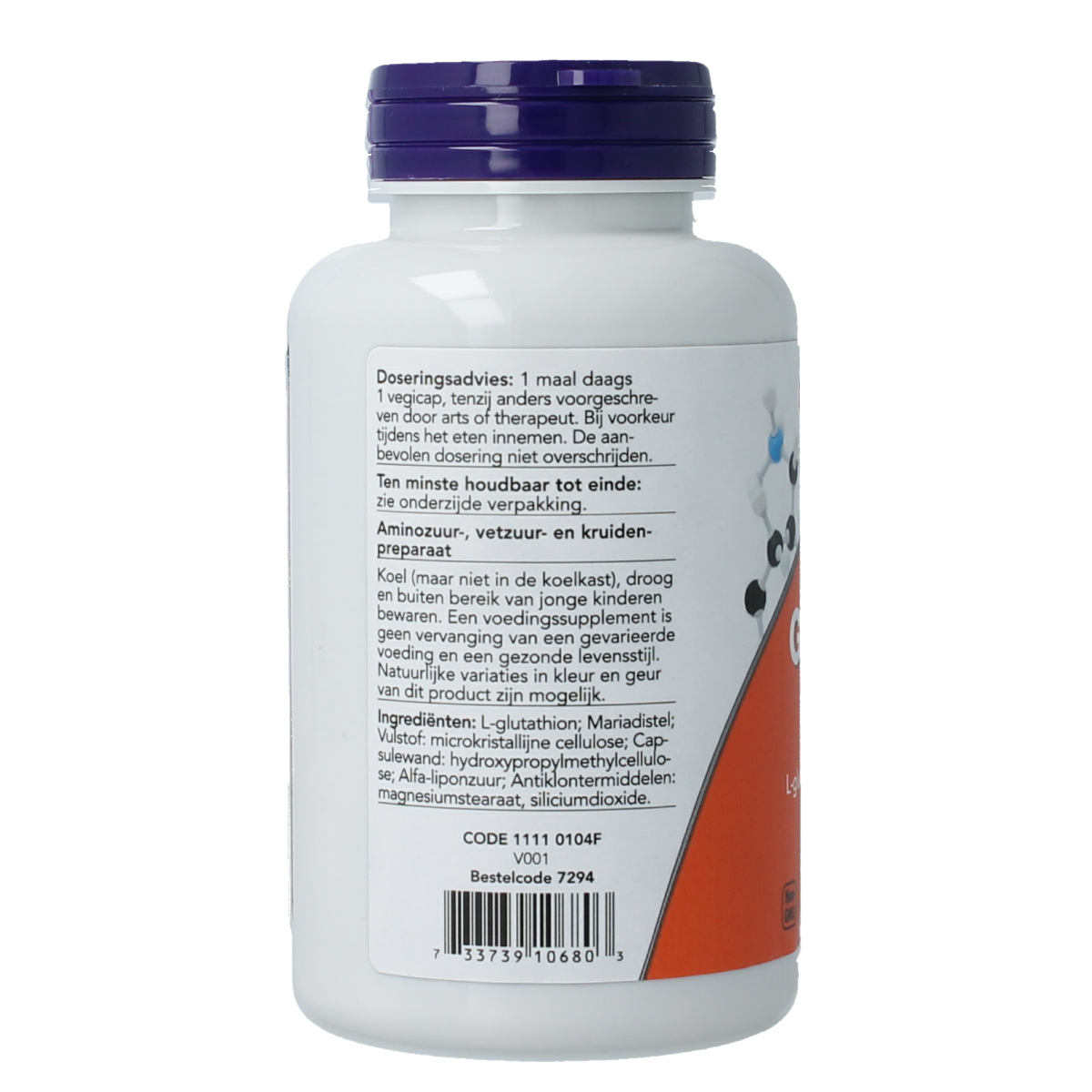 NOW Glutathion DTX complex 60.00 Vegetarische capsules