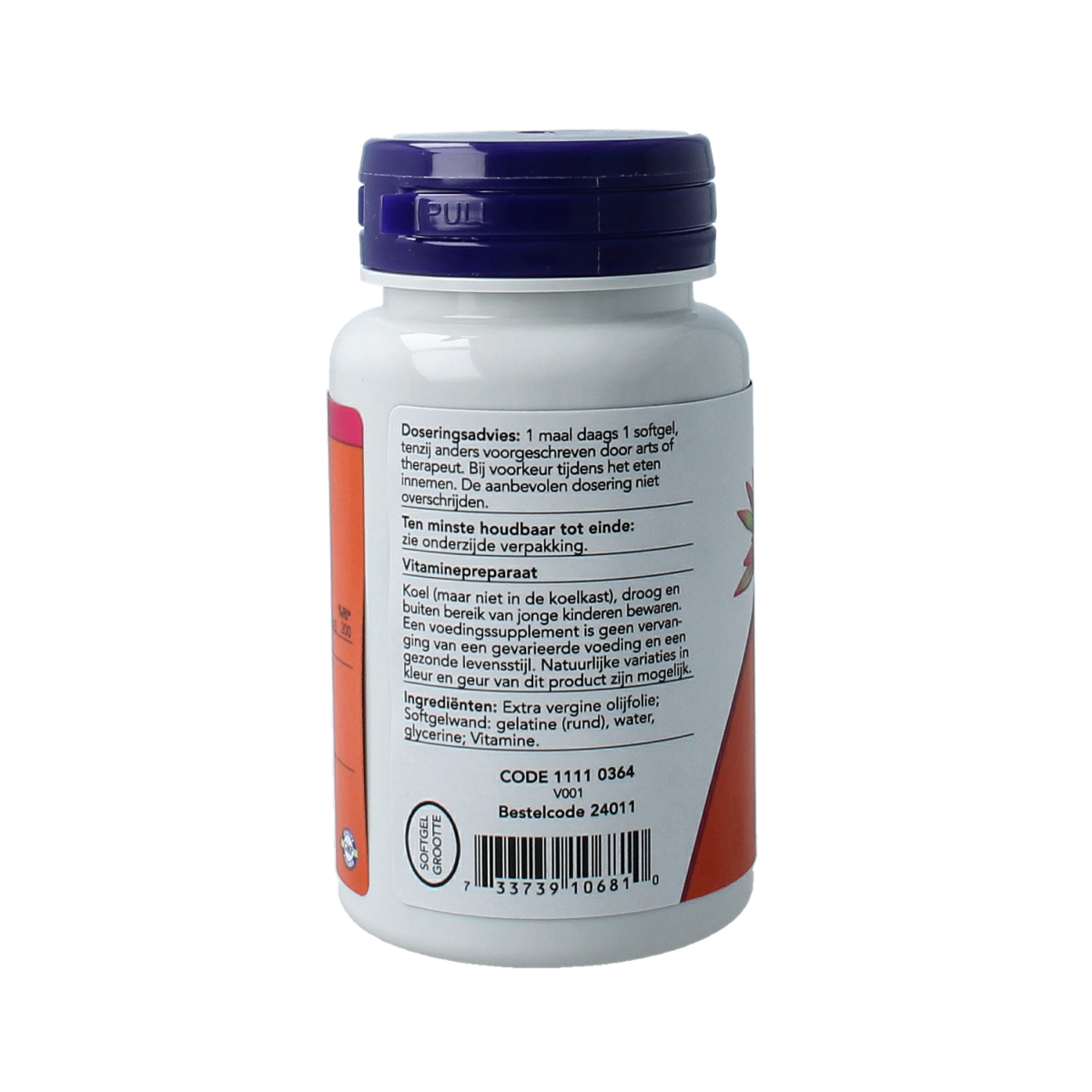 NOW Vitamine D3 400IE 180.00 Softgels