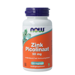 NOW Zink picolinaat 50mg 120.00 Vegetarische capsules