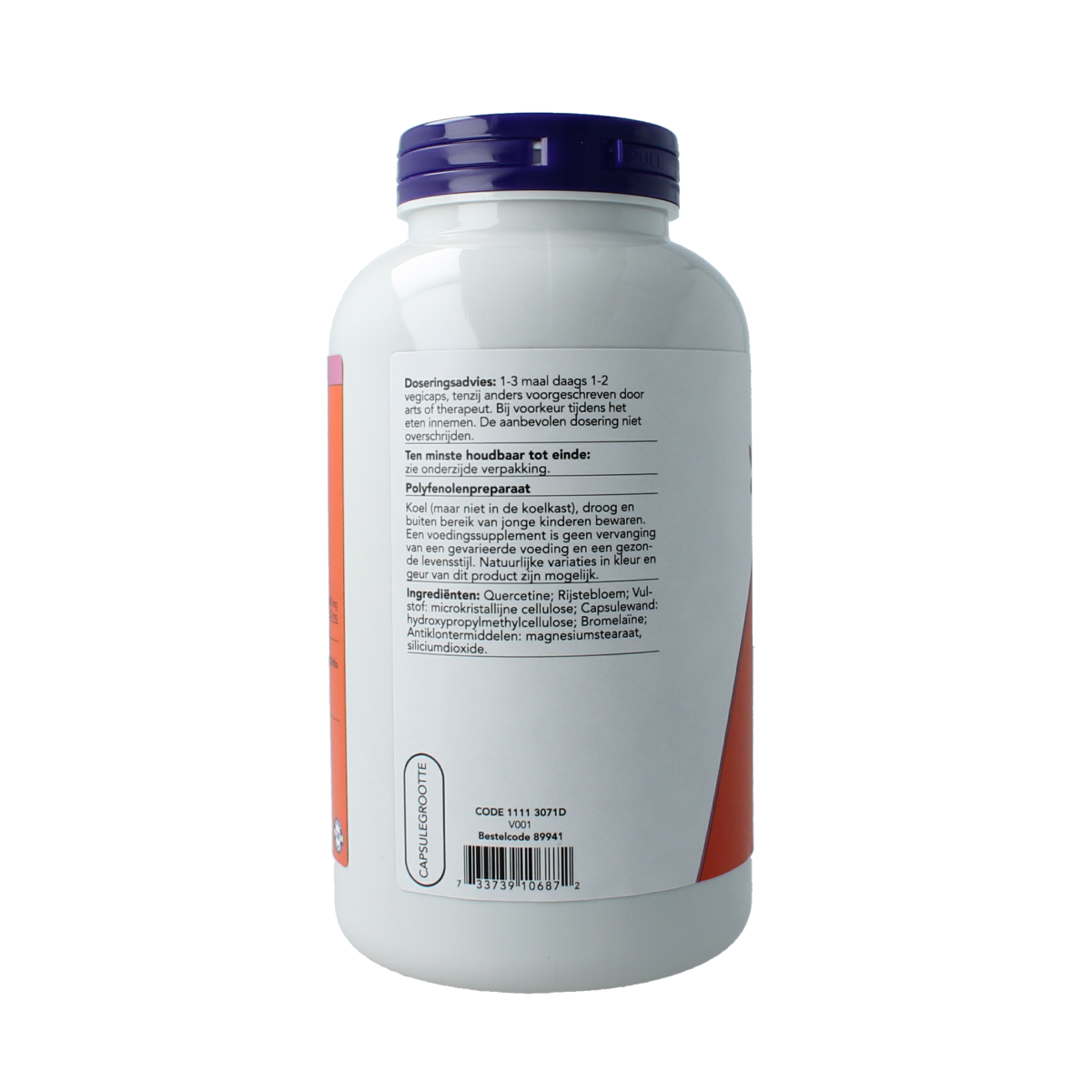 NOW Quercetine met bromelaine 240.00 Vegetarische capsules