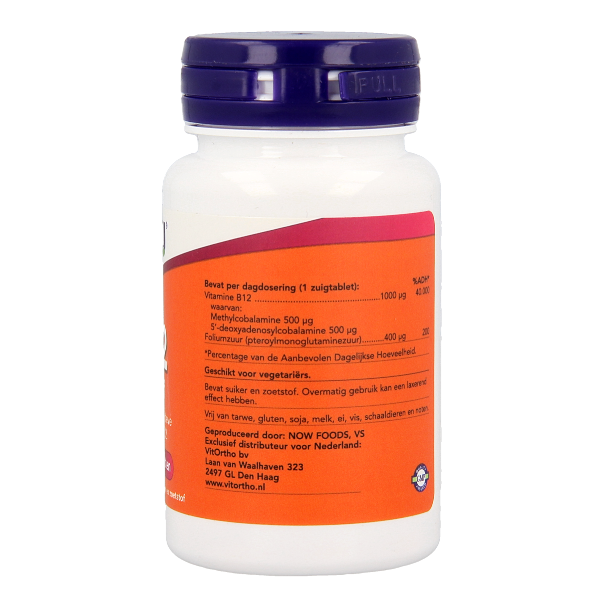 NOW Vitamine B12 actief 100.00 Zuigtabletten