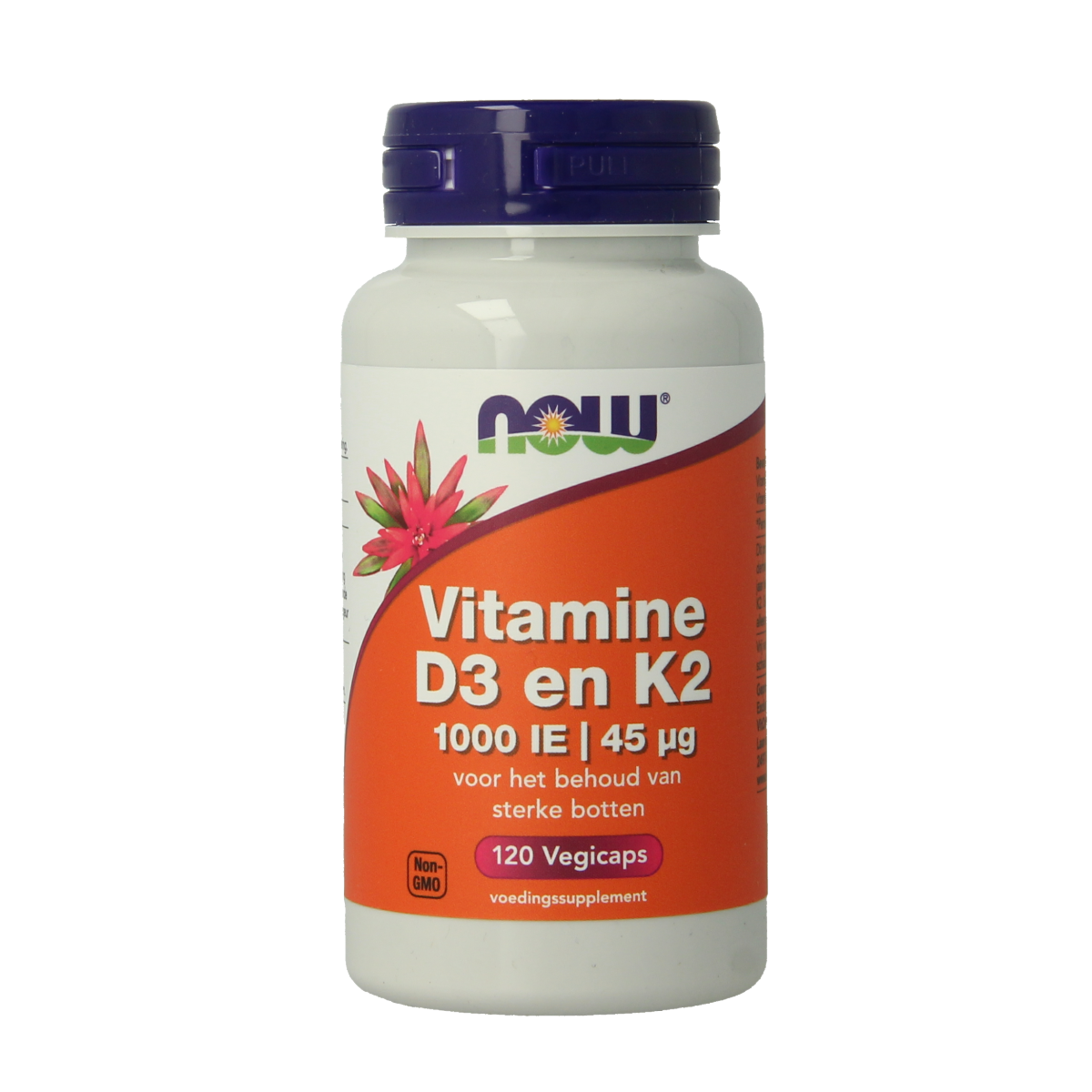 NOW Vitamine D3 1000IE & Vitamine K2 120.00 Vegetarische capsules