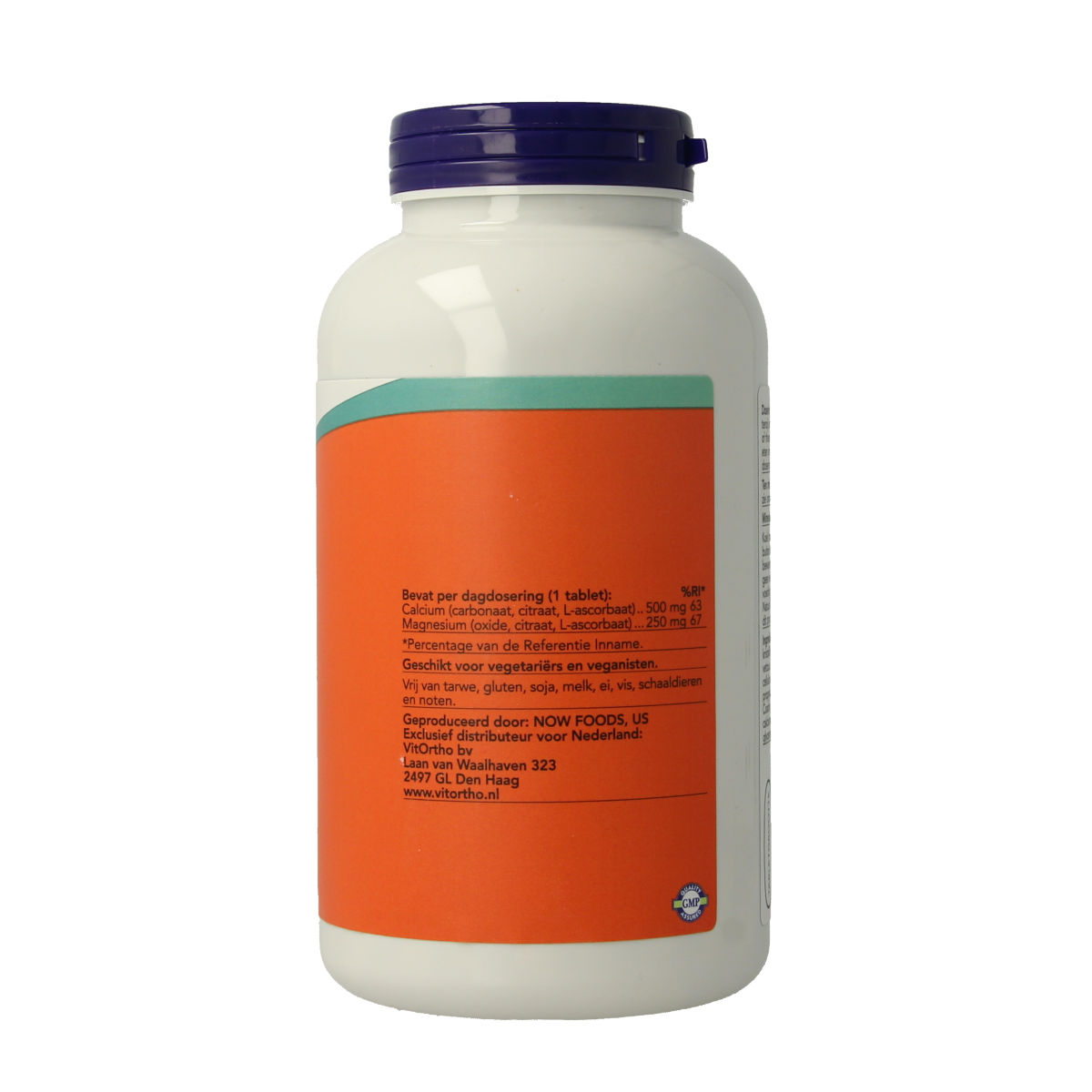 NOW Calcium 500mg magnesium 250mg 250.00 Tabletten