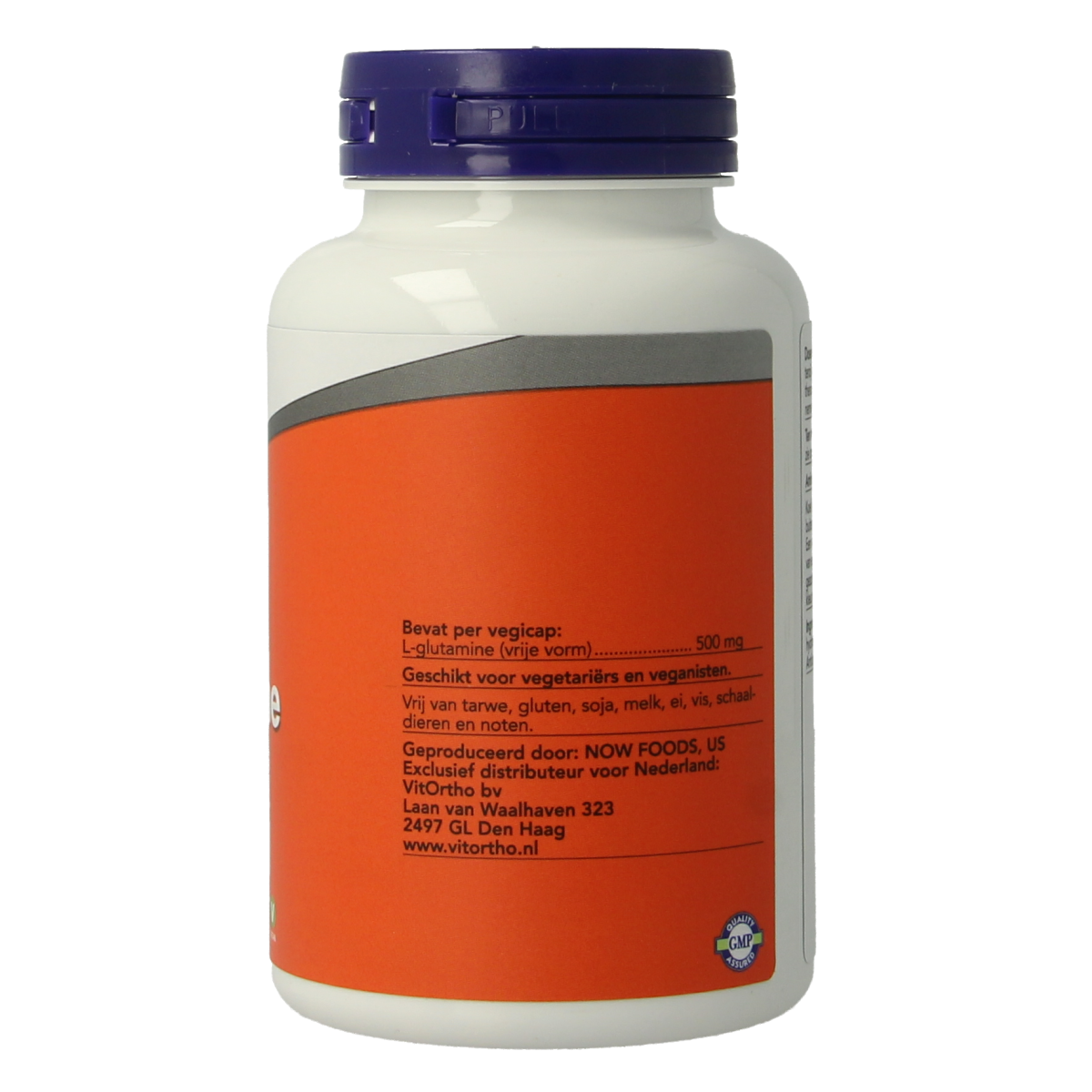 NOW L-Glutamine 500mg 120.00 Vegetarische capsules