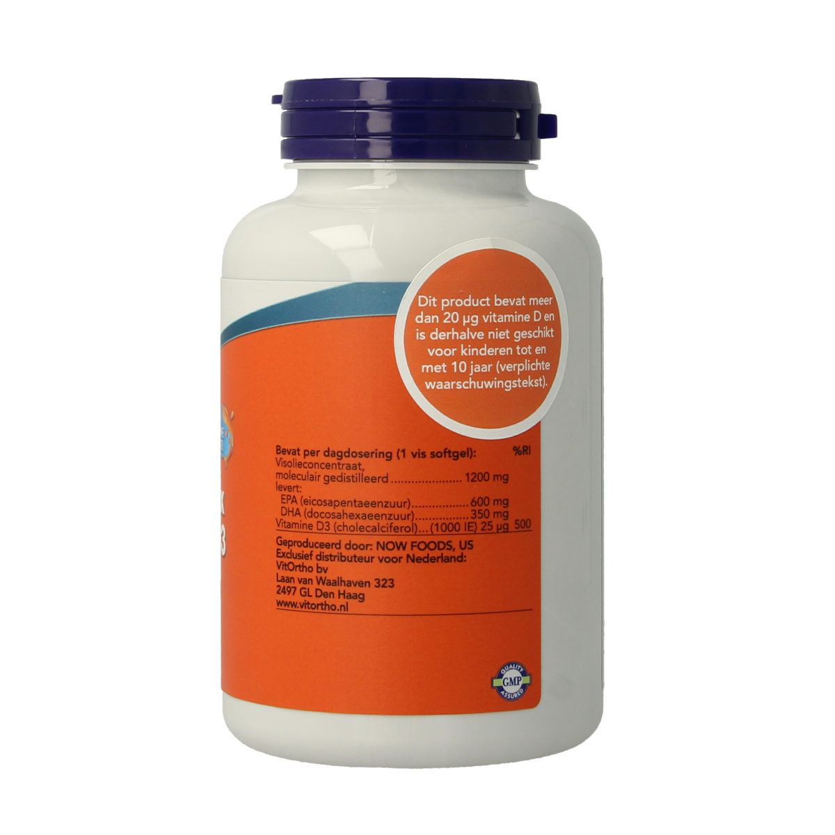 NOW Omega 3 max visolie D3 EPA DHA 90.00 Softgels