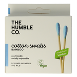 The Humble Co Wattenstaafjes bamboe blauw 100.00 Stuks