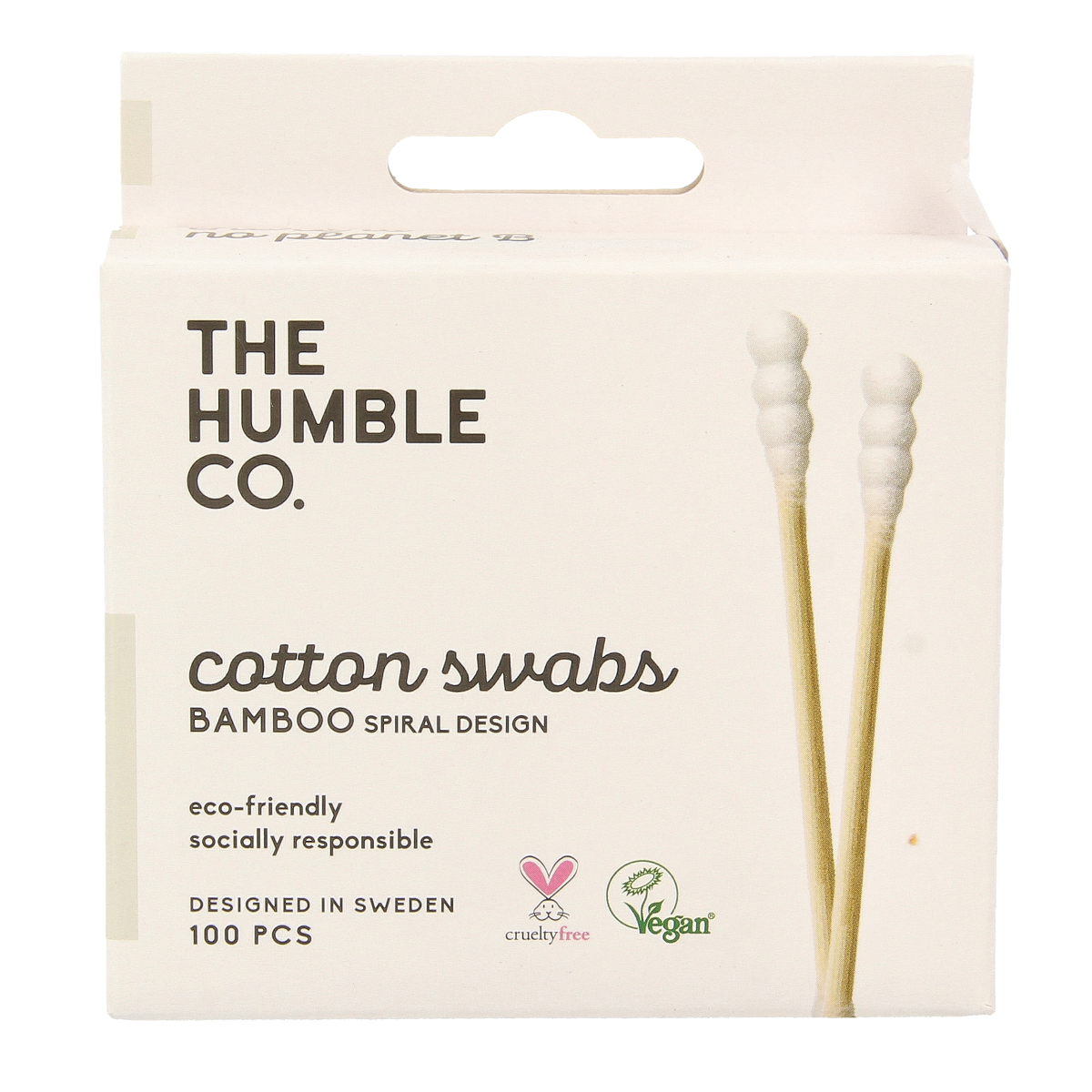 The Humble Co Wattenstaafjes spiraal - wit 100.00 Stuks