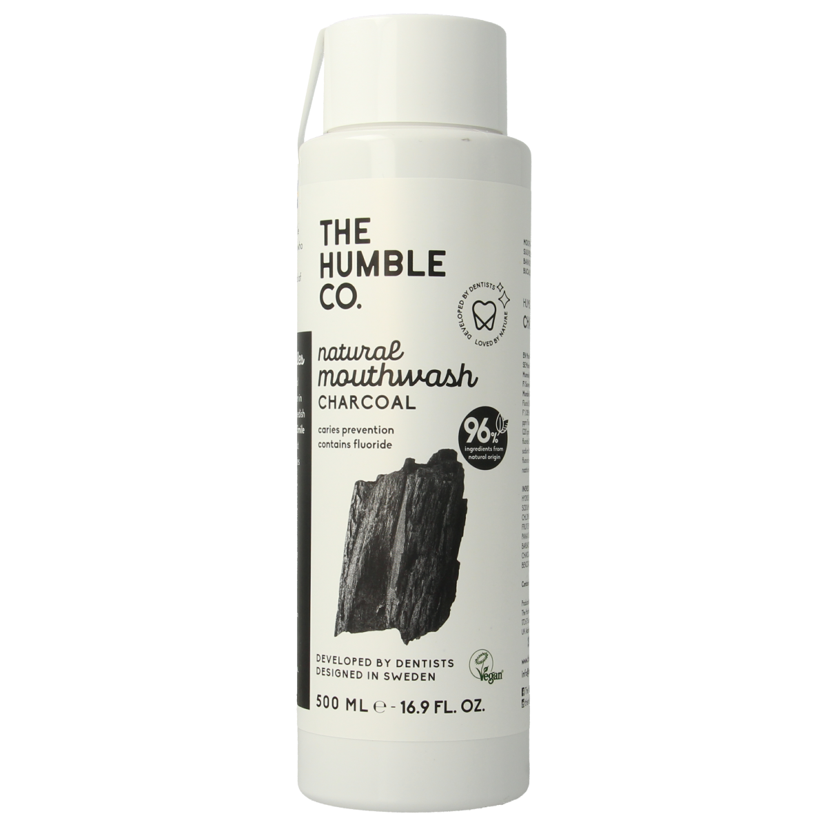 The Humble Co Mondwater Charcoal 500.00 Milliliter