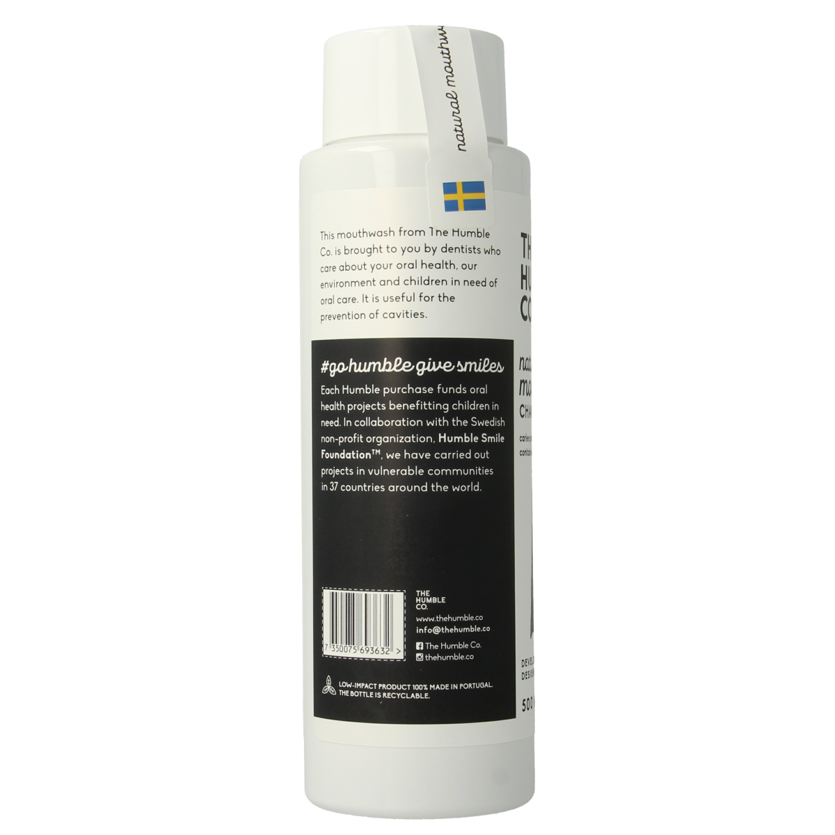 The Humble Co Mondwater Charcoal 500.00 Milliliter