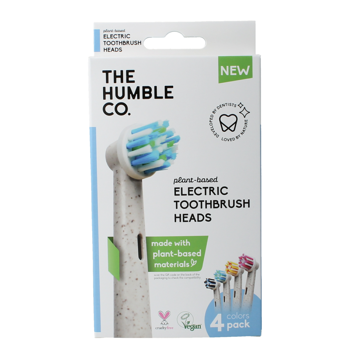 The Humble Co Opzetborstels plantbased 4.00 Stuks