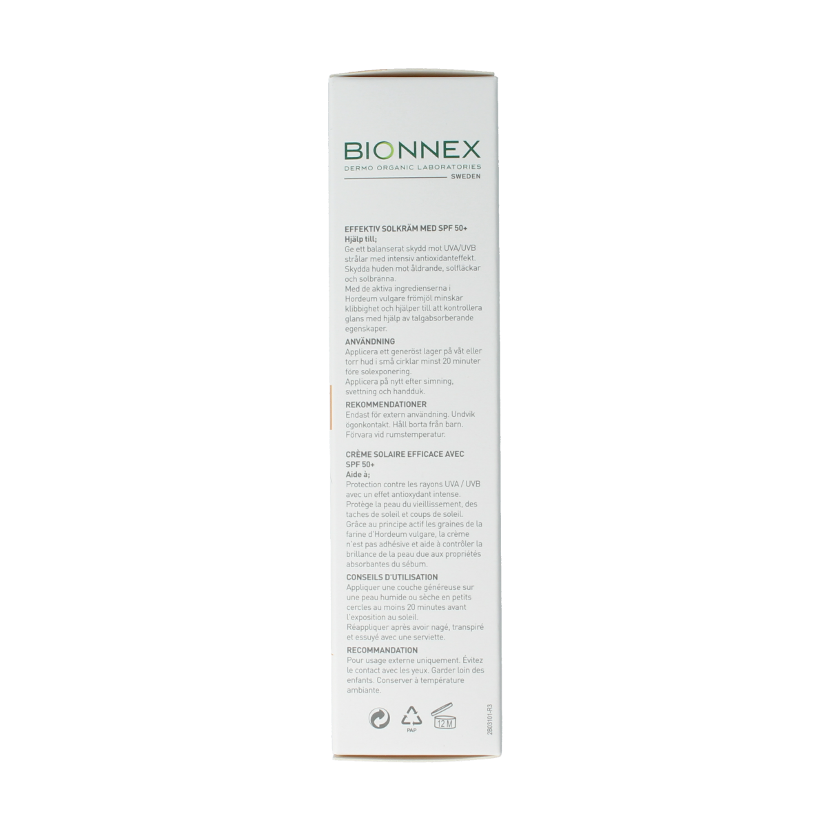 Bionnex Preventiva sunscreen SPF50+ cream 50.00 Milliliter