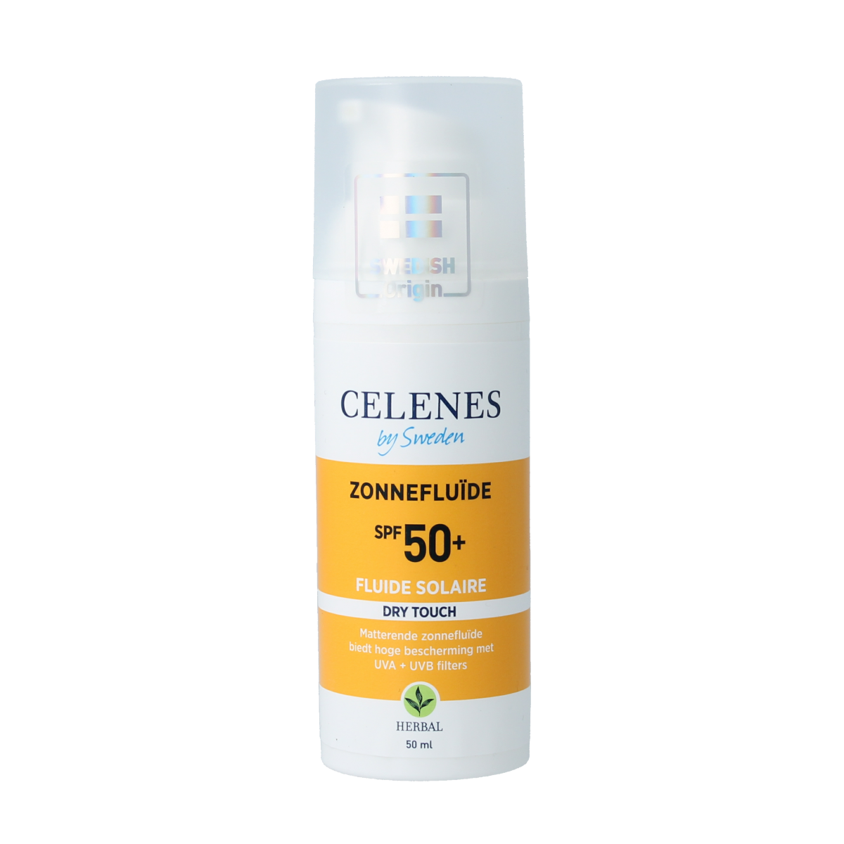 Celenes Herbal dry touch sunscreen fluid SPF50 50.00 Milliliter