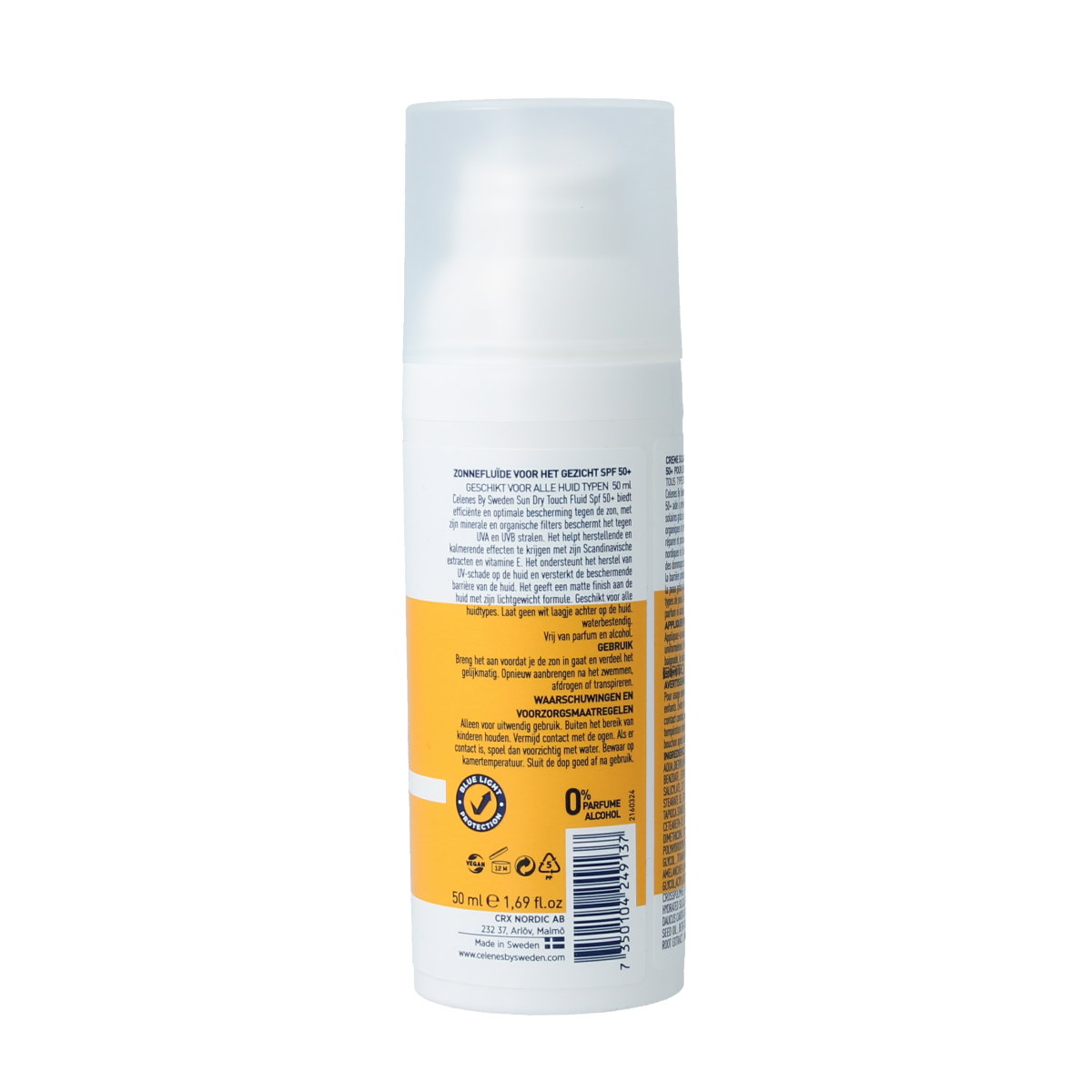 Celenes Herbal dry touch sunscreen fluid SPF50 50.00 Milliliter
