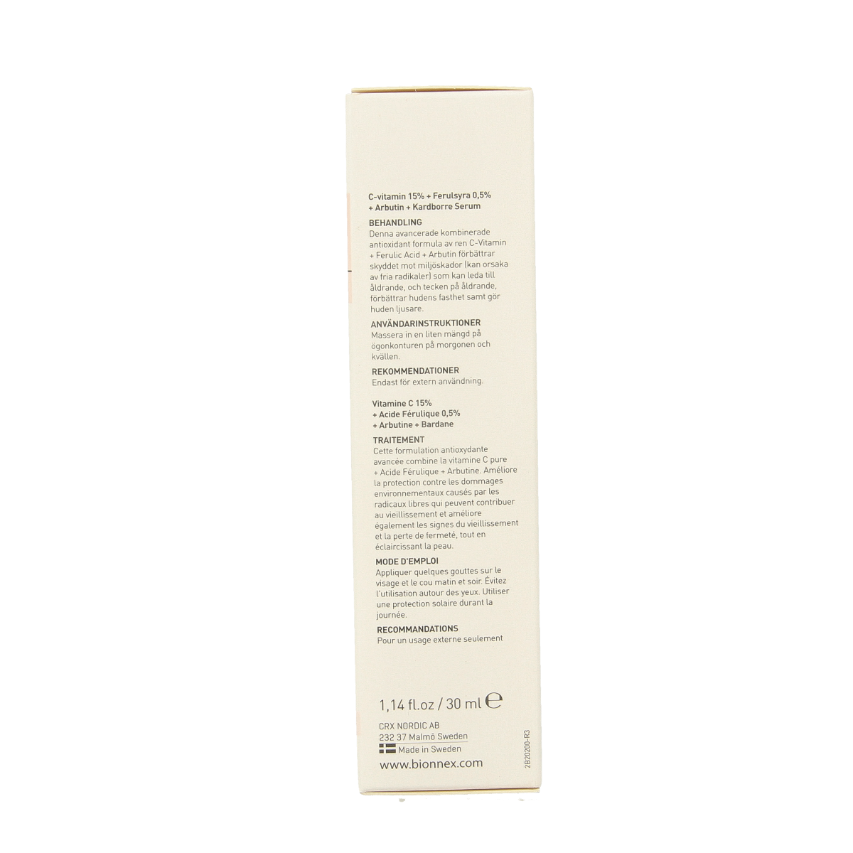 Bionnex Nordea serum vitamin C 30.00 Milliliter
