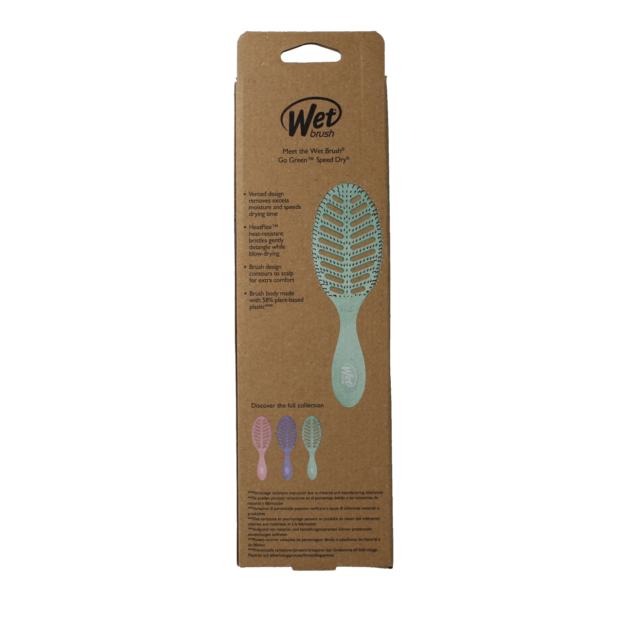 Wet Brush Go green speed dry green 1.00 Stuks