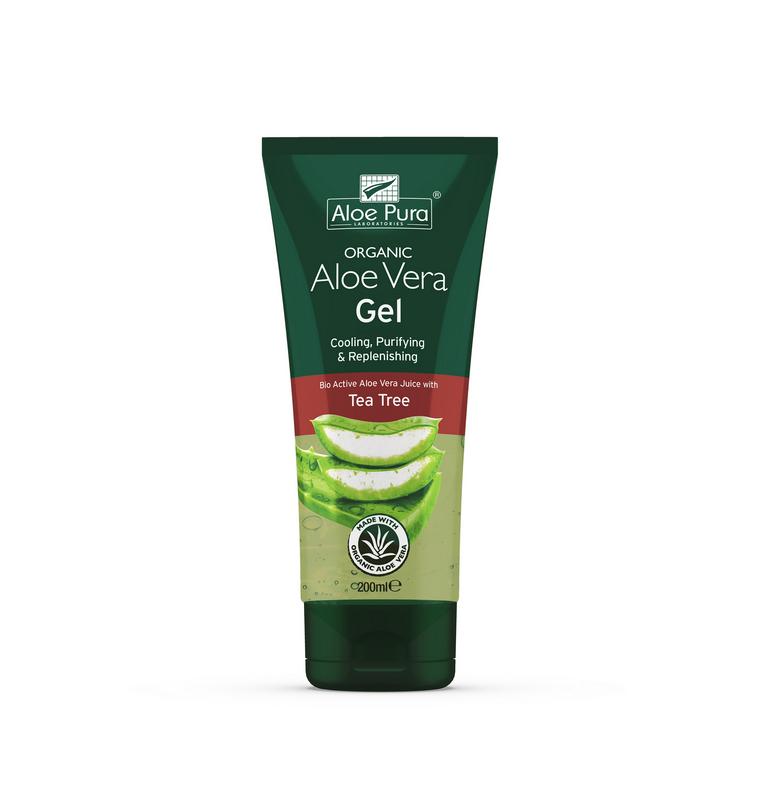 Optima Aloe pura aloe vera gel organic tea tree 200.00 Milliliter