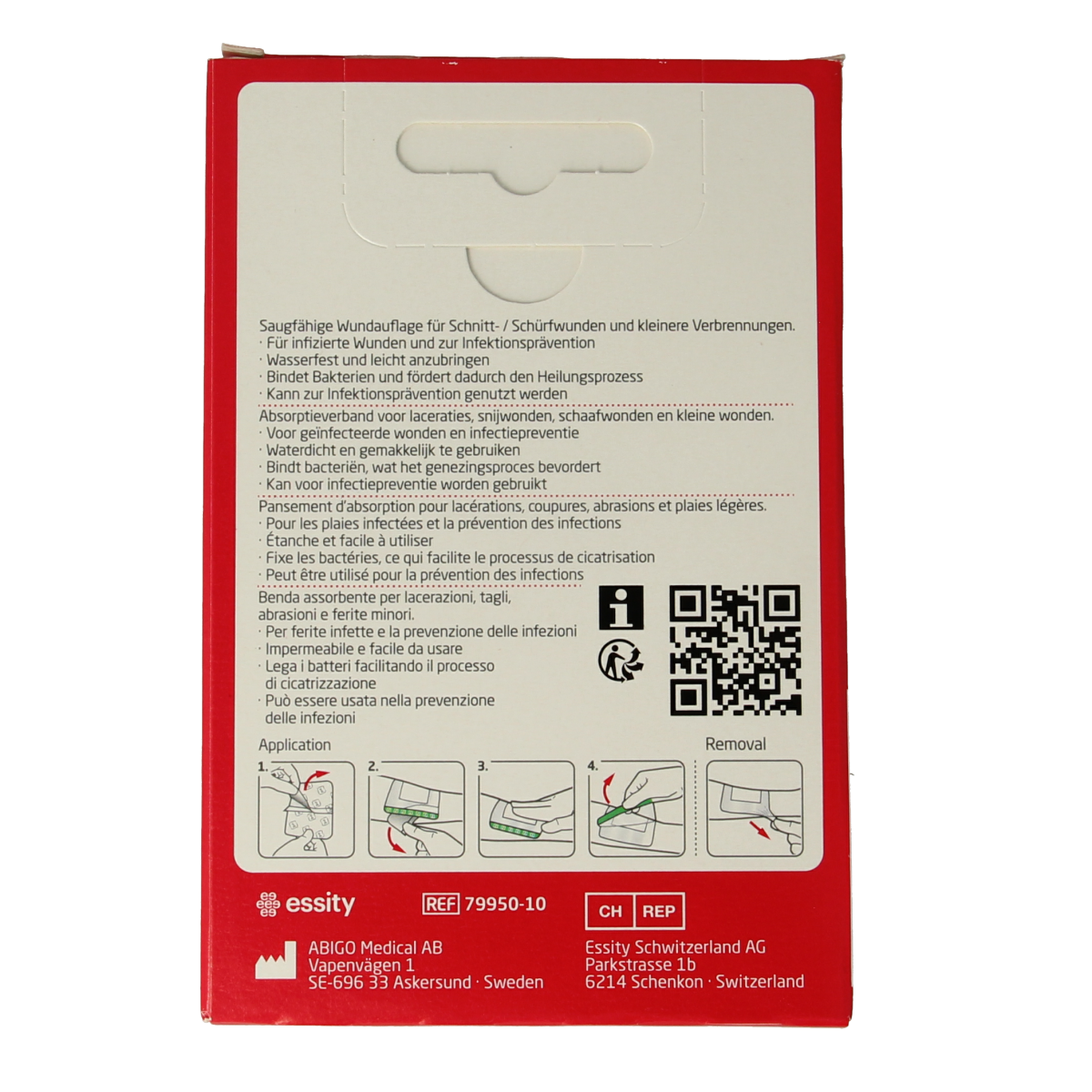 Leukomed Sorbact infection control 5 x 7.2cm 3.00 Stuks