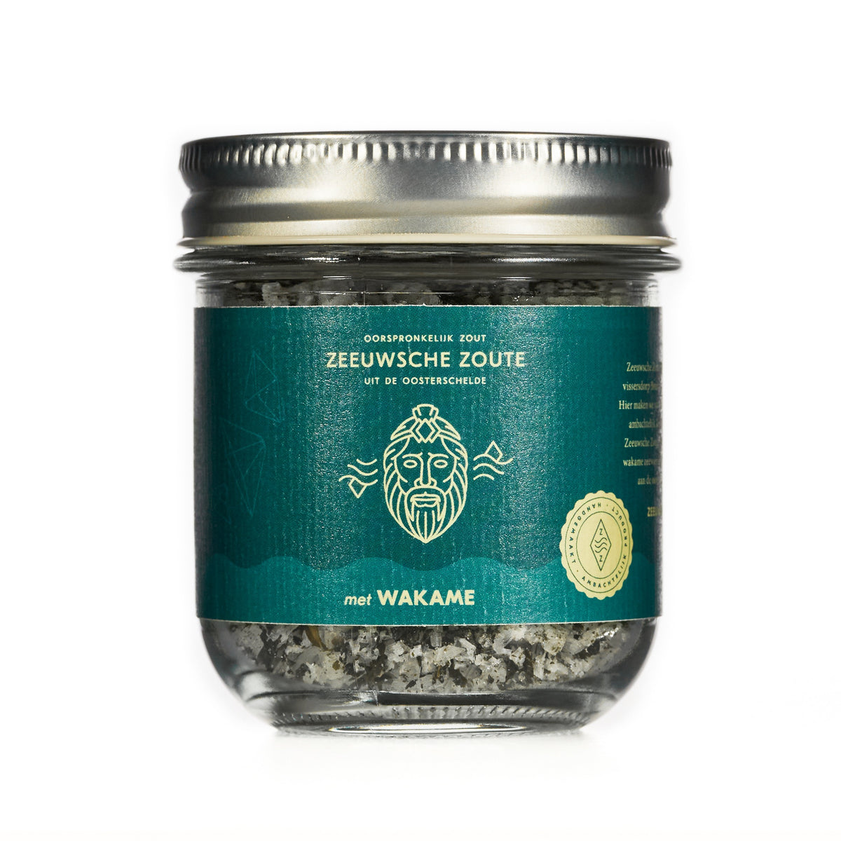 Zeeuwsche Zoute Zout met wakame glazen pot bio 100.00 Gram