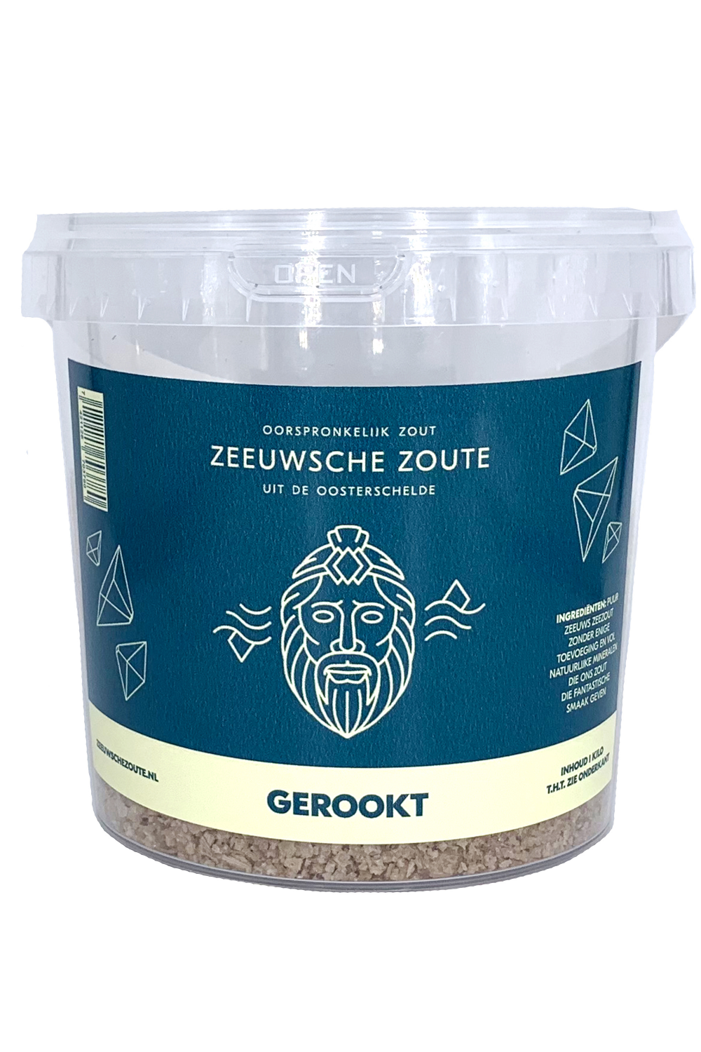 Zeeuwsche Zoute Zout gerookt emmer 1.00 Kilogram