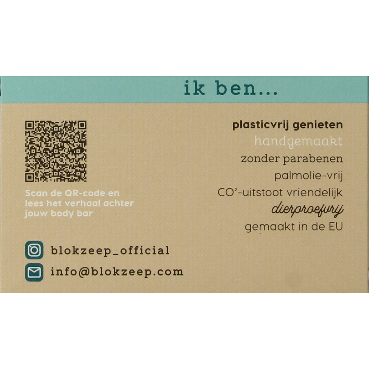 Blokzeep Body bar oceaan 100.00 Gram