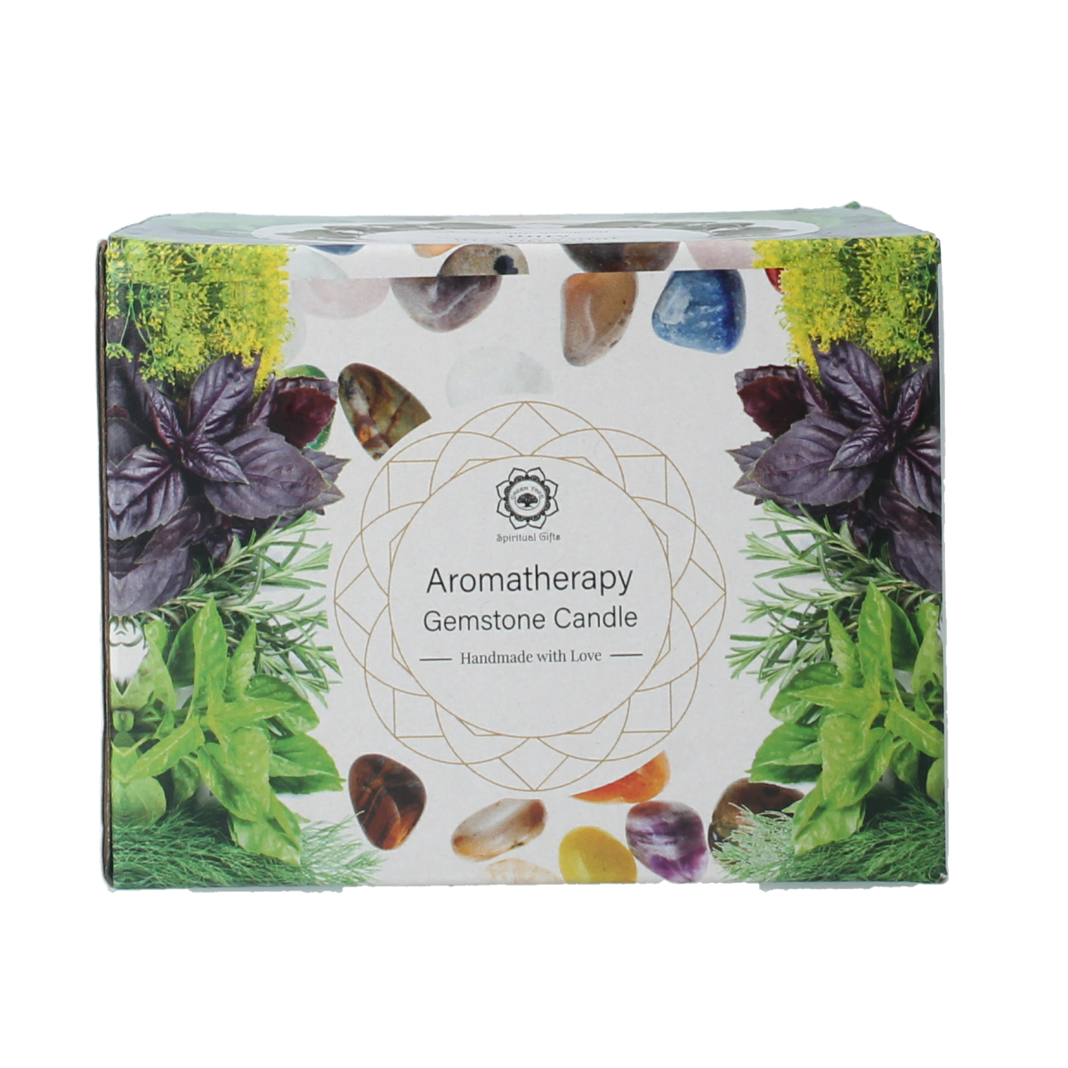 Green Tree Gemstone candle inner growth mint 256.00 Gram