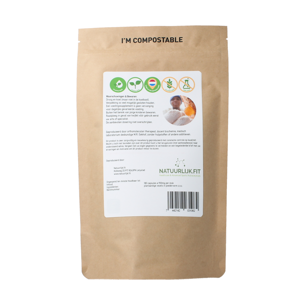 Natuurlijk.fit OriginalFiber capsules 180 capsules 180.00 Capsules