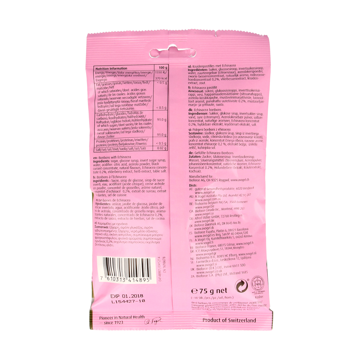 A Vogel Echina C kruidenbonbons 75.00 Gram