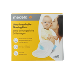 Medela Zoogcompressen ultra ademend 60.00 Stuks