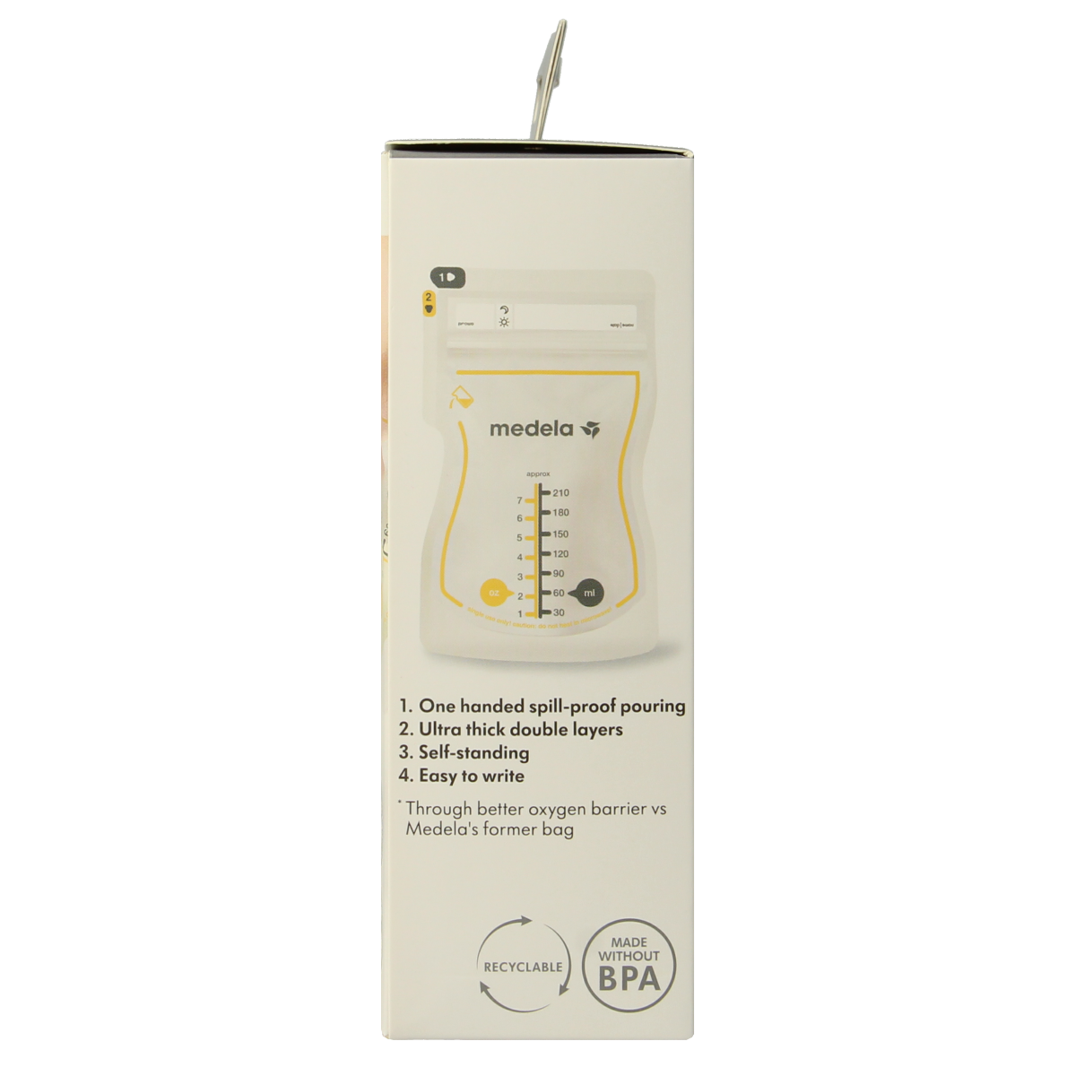 Medela Moedermelk bewaarzakjes 210ml 25.00 Stuks