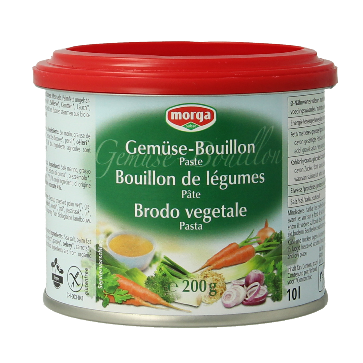 Morga Groentebouillon pasteus 200.00 Gram