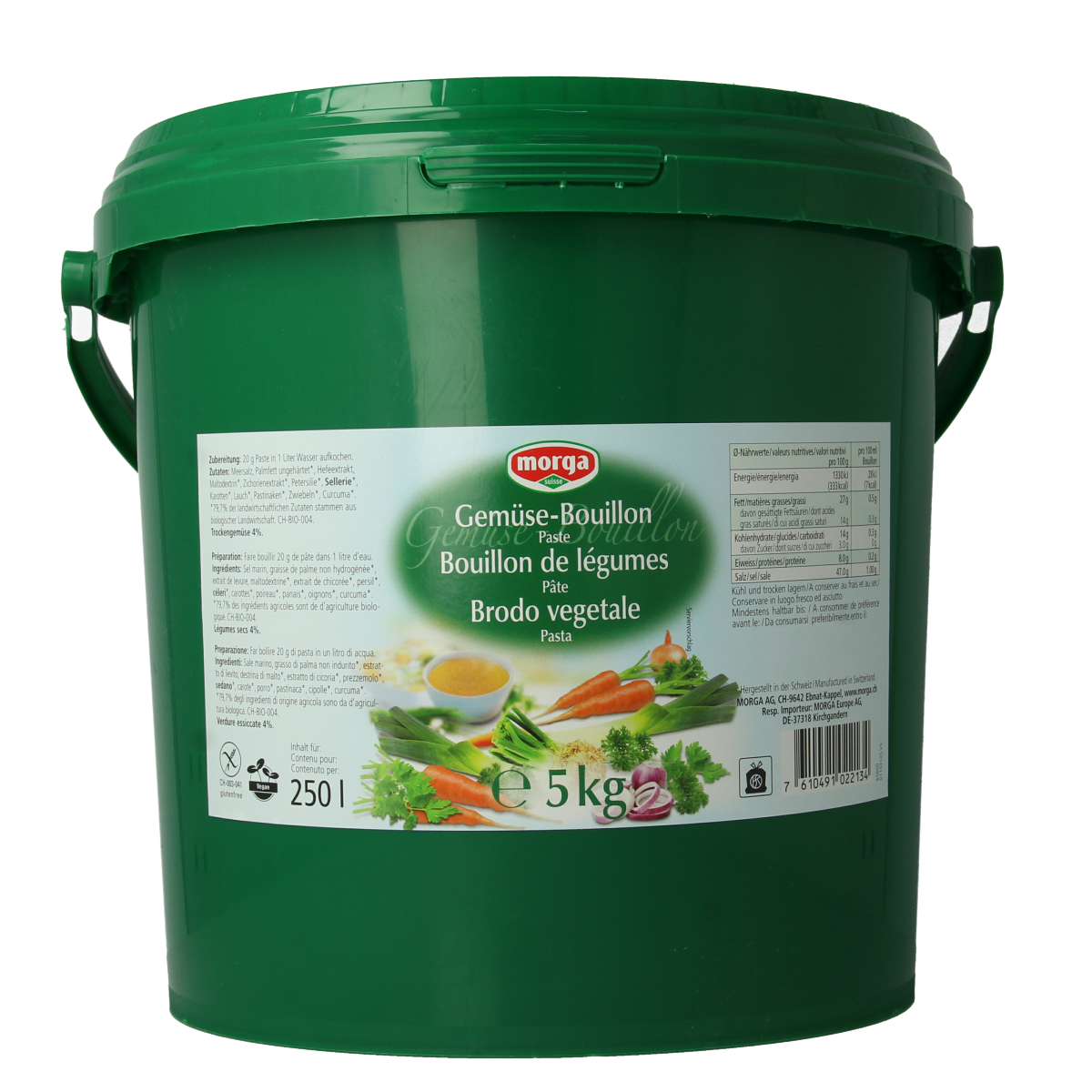 Morga Groentebouillon pasteus 5.00 Kilogram