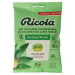 Ricola Eucalyptus suikervrij 75.00 Gram