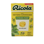 Ricola Citroen munt suikervrij doosje 50.00 Gram