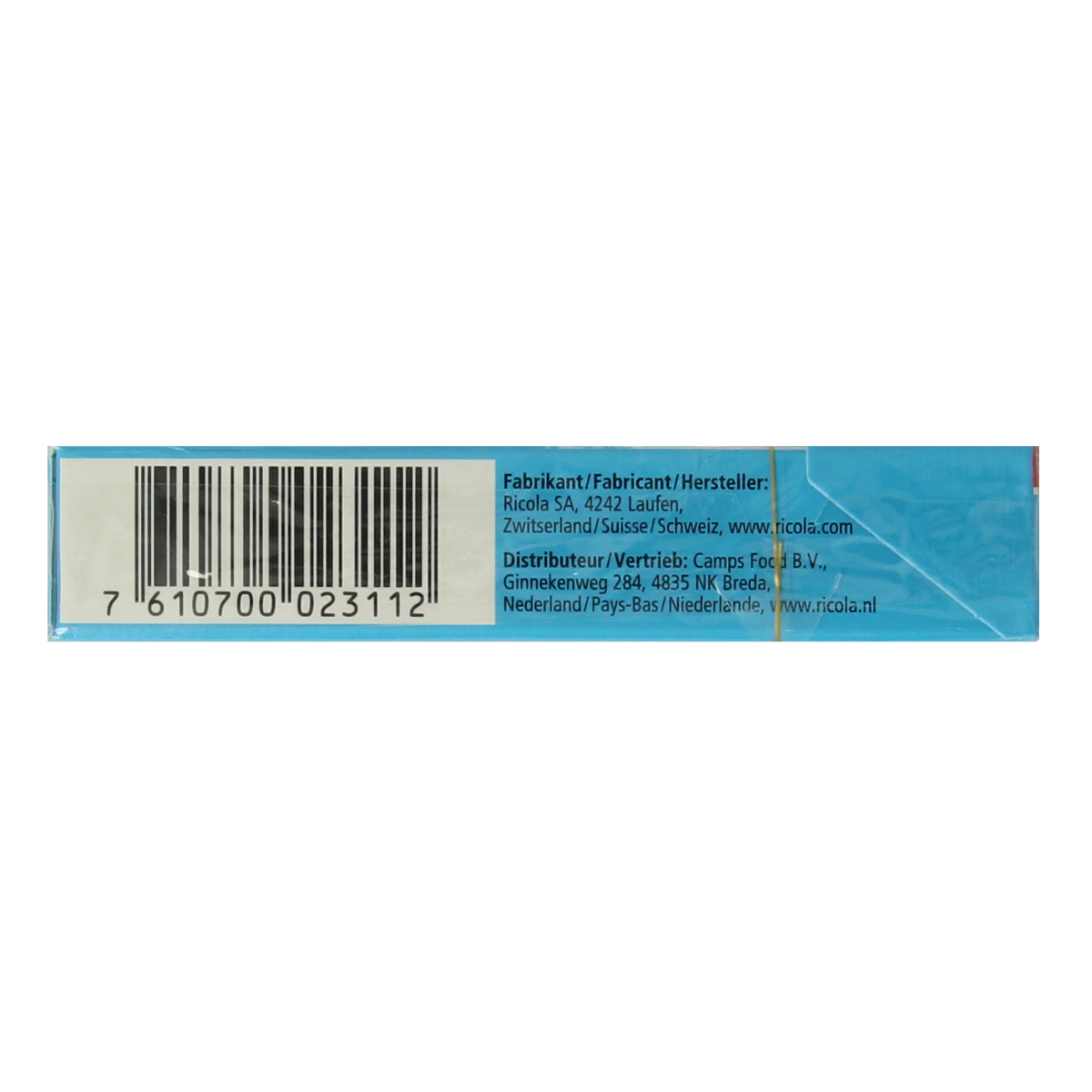Ricola Fresh mint suikervrij doosje 50.00 Gram