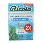Ricola Fresh mint suikervrij duo pack 100.00 Gram