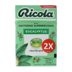 Ricola Eucalyptus suikervrij duo pack 100.00 Gram