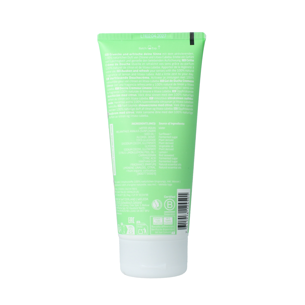 Weleda Citrus refresh douchecreme 200.00 Milliliter