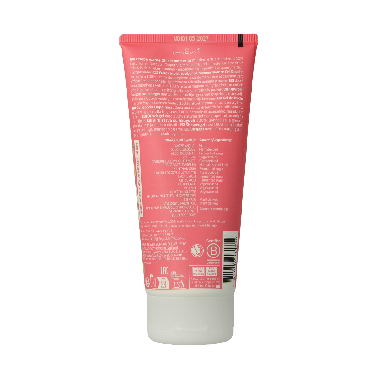 Weleda Happiness douchegel limited edition 200.00 Milliliter