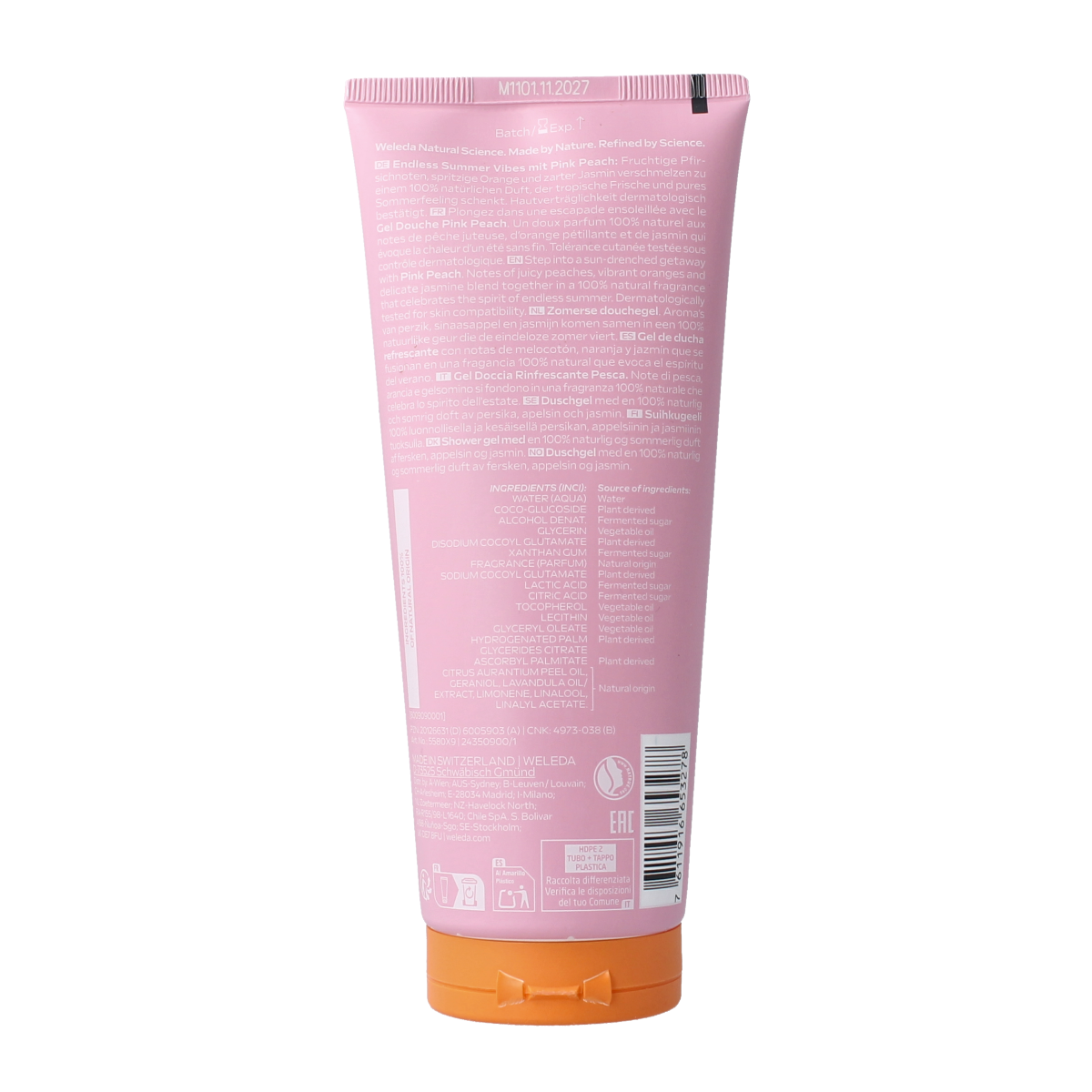 Weleda Douchegel pink peach limited edition 200.00 Milliliter