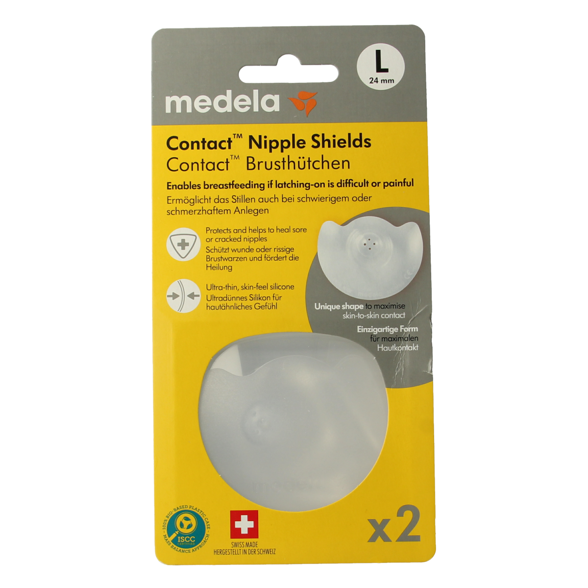 Medela Contact tepelhoedjes maat L 1.00 Paar