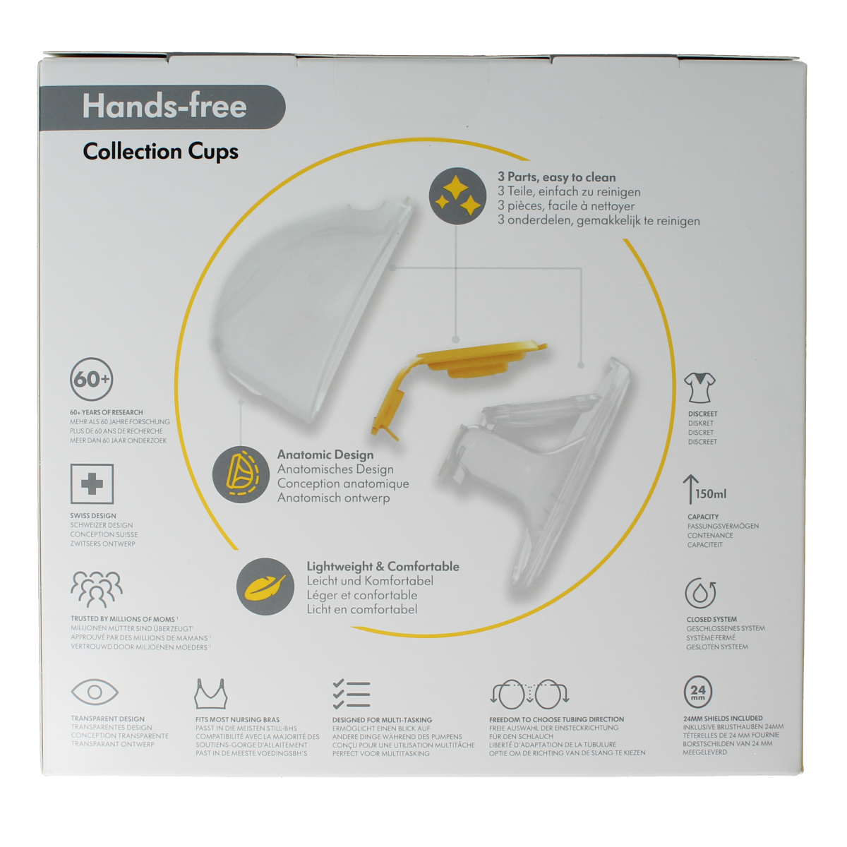 Medela Handsfree collection cups Symphony maat M 1.00 Stuks