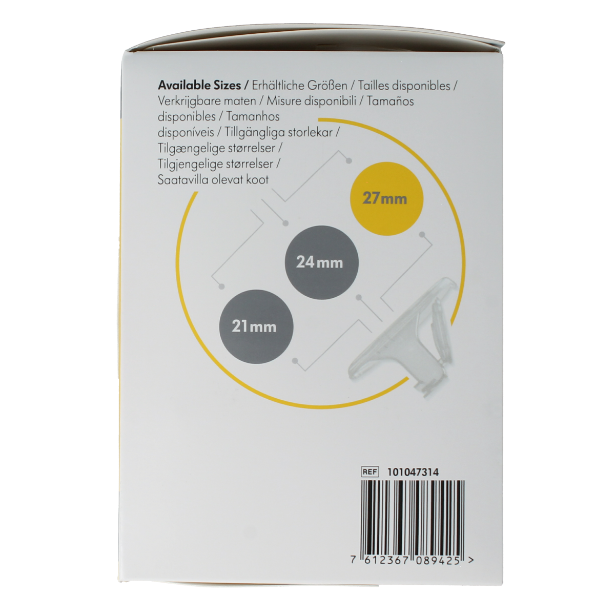 Medela Handsfree borstschild Symphony 27mm 1.00 Stuks