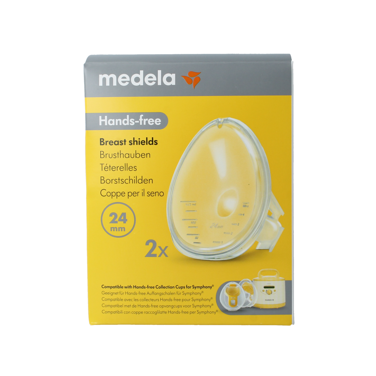 Medela Handsfree borstschild Symphony 24mm 1.00 Stuks