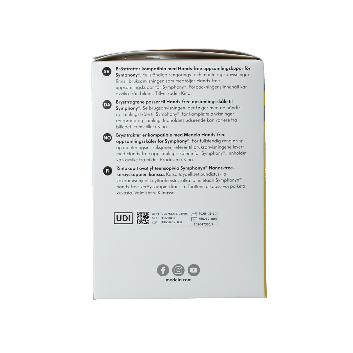 Medela Handsfree borstschild Symphony 24mm 1.00 Stuks