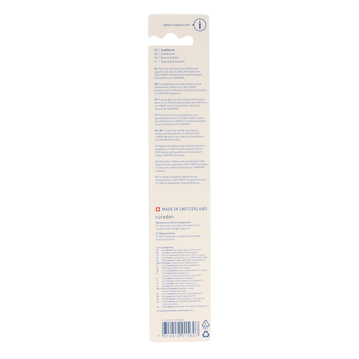 Curaprox Tandenborstel CS 1560 soft assorti 1.00 Stuks