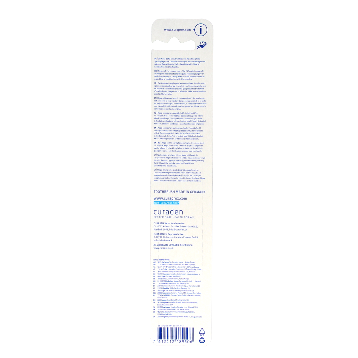 Curaprox Tandenborstel CS surgical mega soft 1.00 Stuks