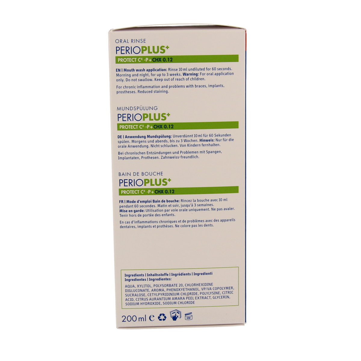 Curaprox Perio plus+ protect CHX 0.12 mondspoeling 200.00 Milliliter