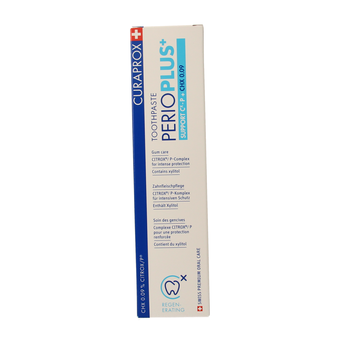 Curaprox Perio plus+ support CHX 0.09 tandpasta 75.00 Milliliter
