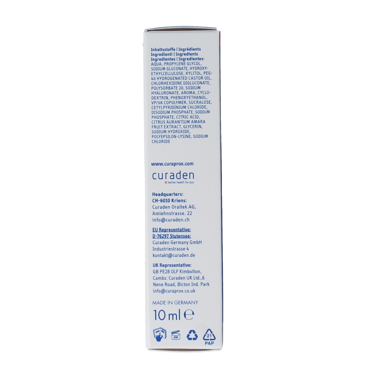 Curaprox Perio plus+ focus gel CHX 0.50 10.00 Milliliter