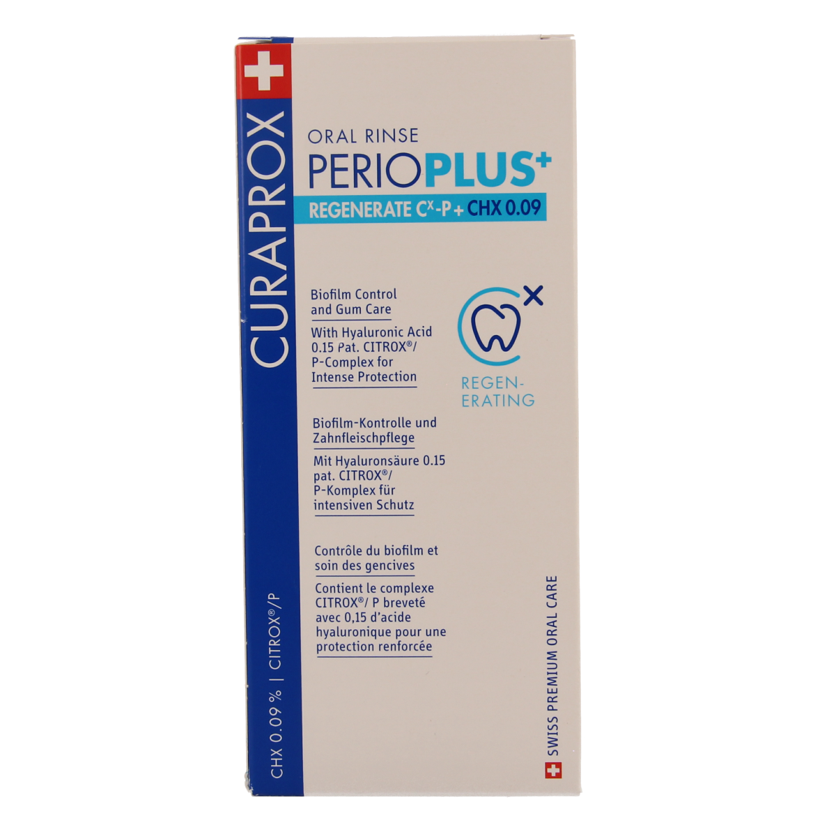 Curaprox Perio plus+ regenerate CHX 0.09 mondspoeling 200.00 Milliliter